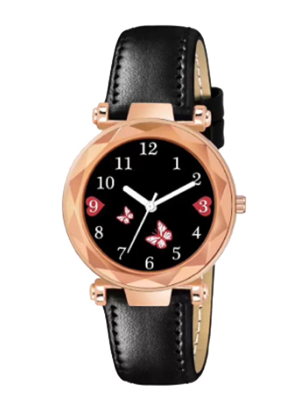 Miss Perfect Women Printed Dial & Leather Textured Straps Analogue Watch LJ420