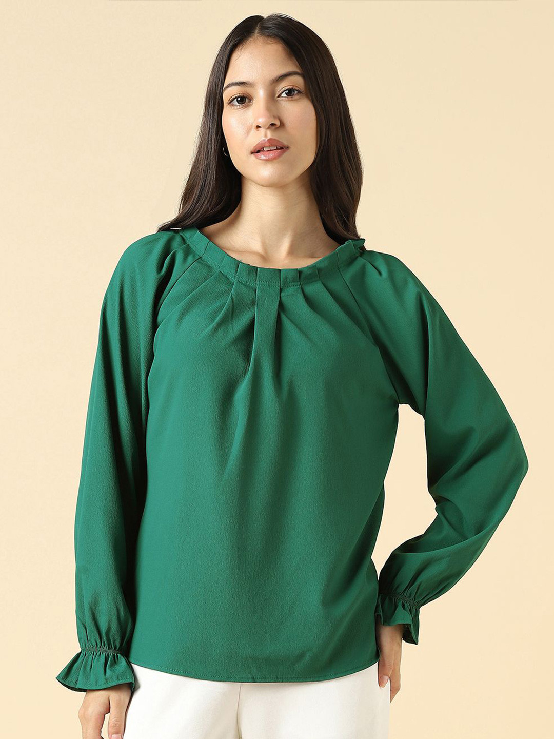 Allen Solly Woman Puff Sleeve Top