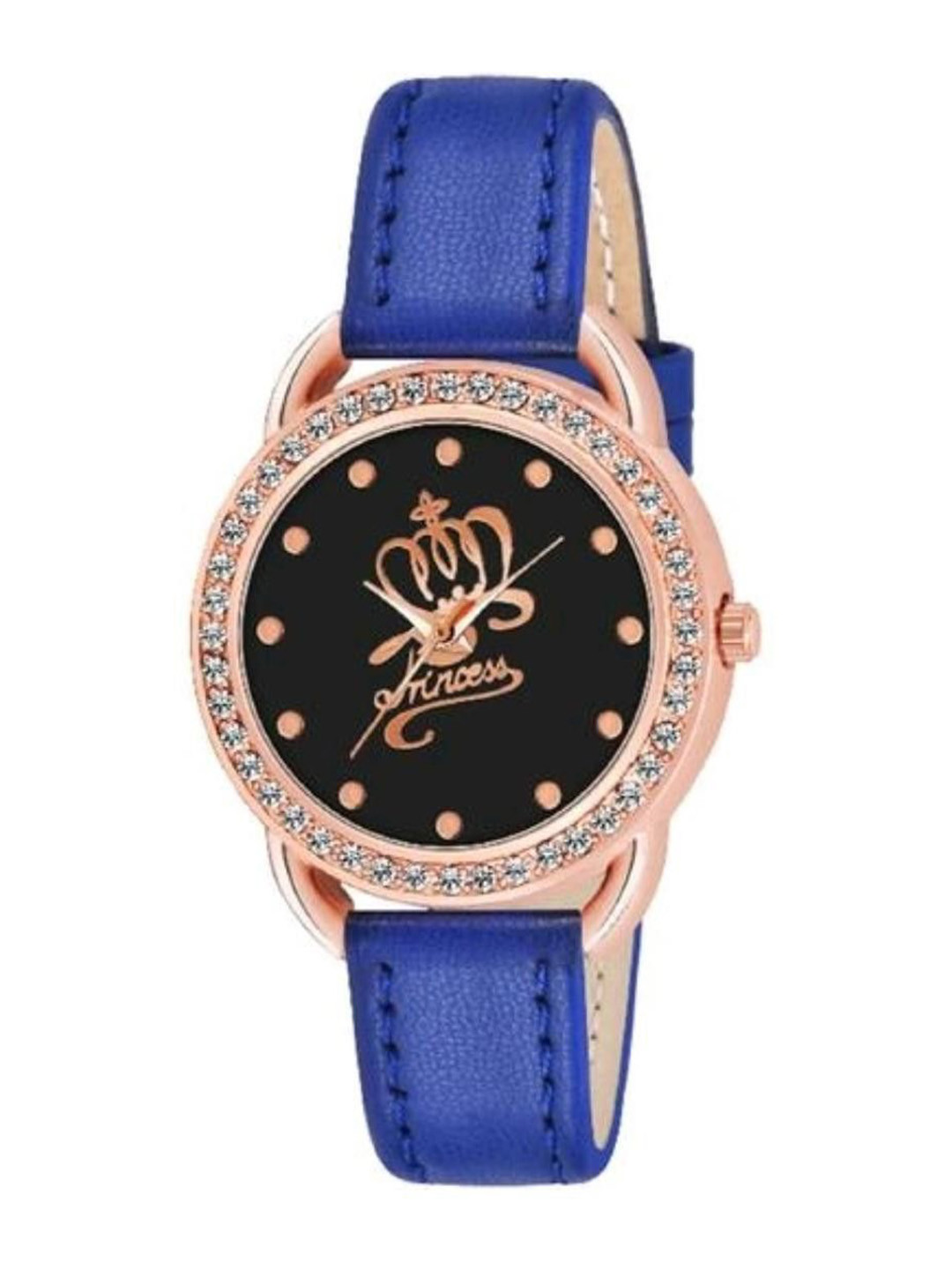 Miss Perfect Women Skeleton Dial & Leather Textured Straps Analogue Watch