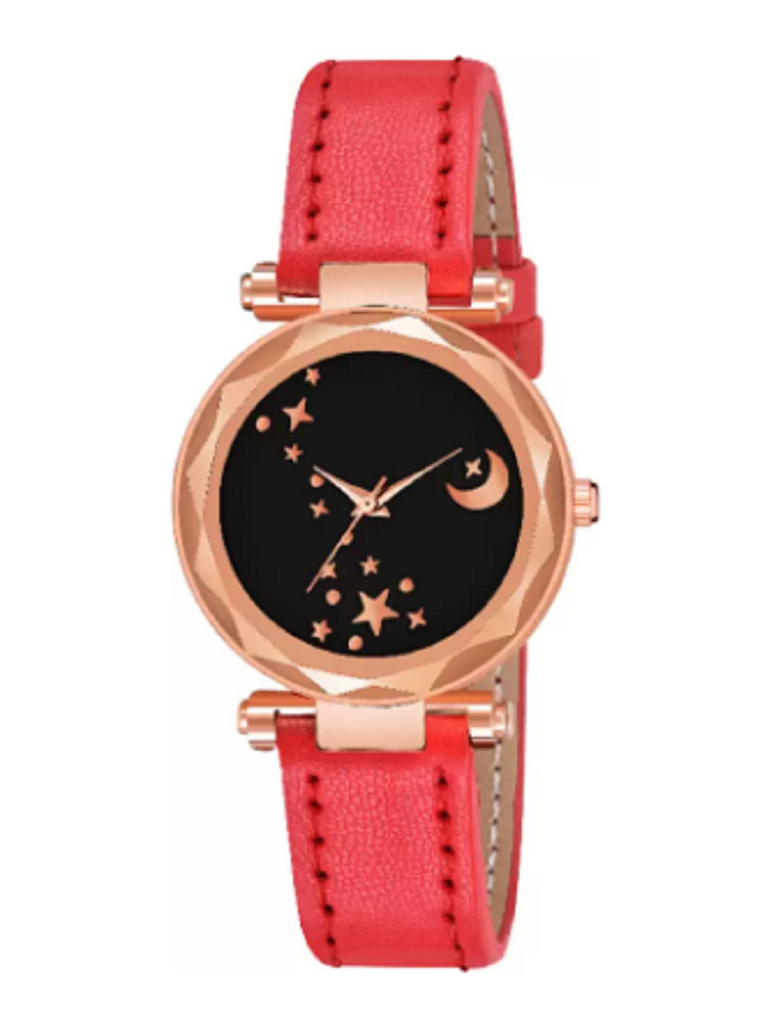 Miss Perfect Women Embellished Dial & Leather Straps Analogue Watch LJ21