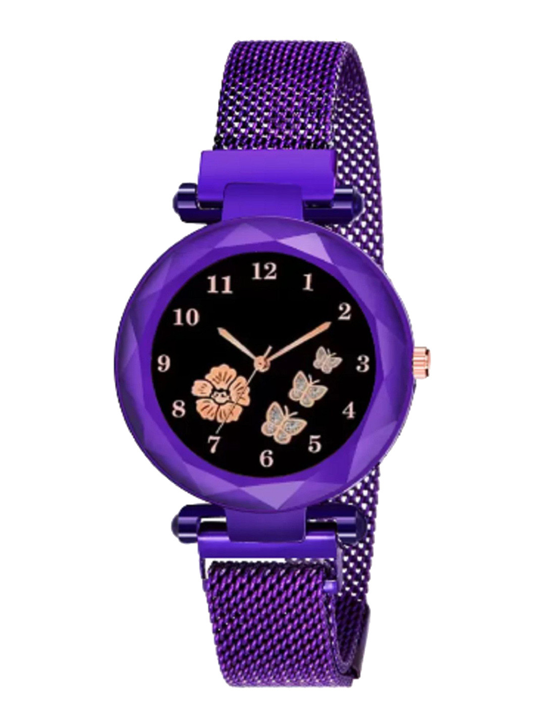 Miss Perfect Women Round Printed Dial & Bracelet Style Straps Analogue Watch QE51