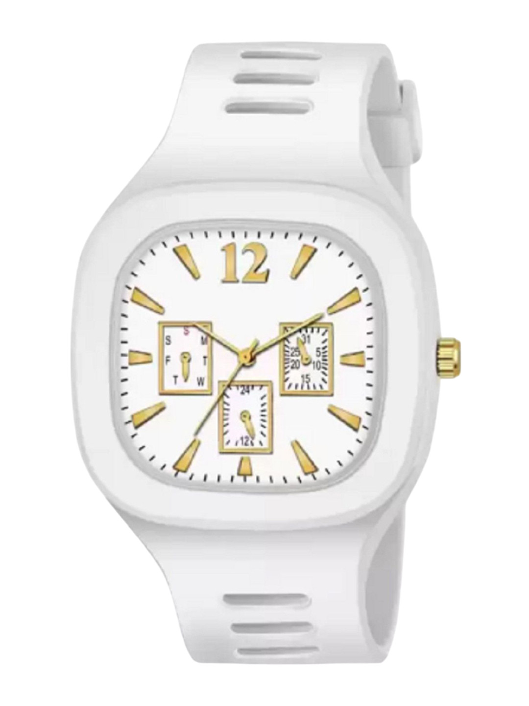 Miss Perfect Men Printed Square Dial & Straps Analogue Watch AC315