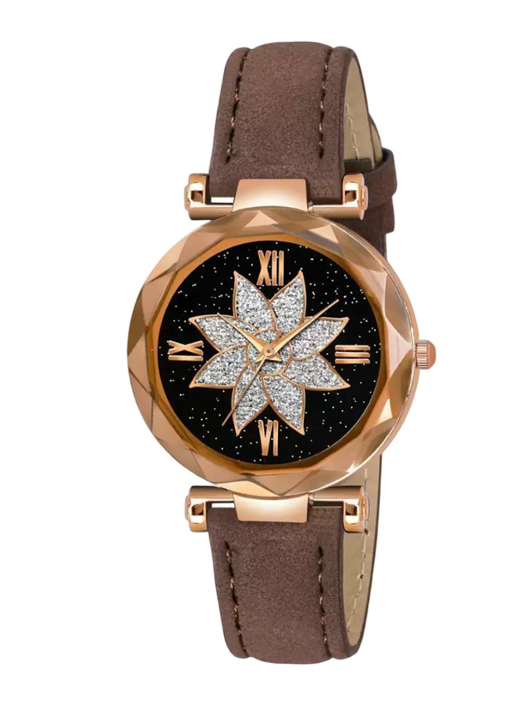 Miss Perfect Women Patterned Dial & Leather Straps Analogue Watch