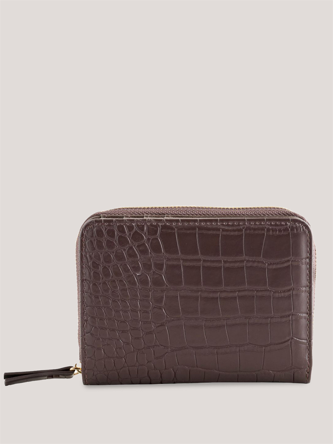 NEXT Women Croc Textured Two Fold Wallet