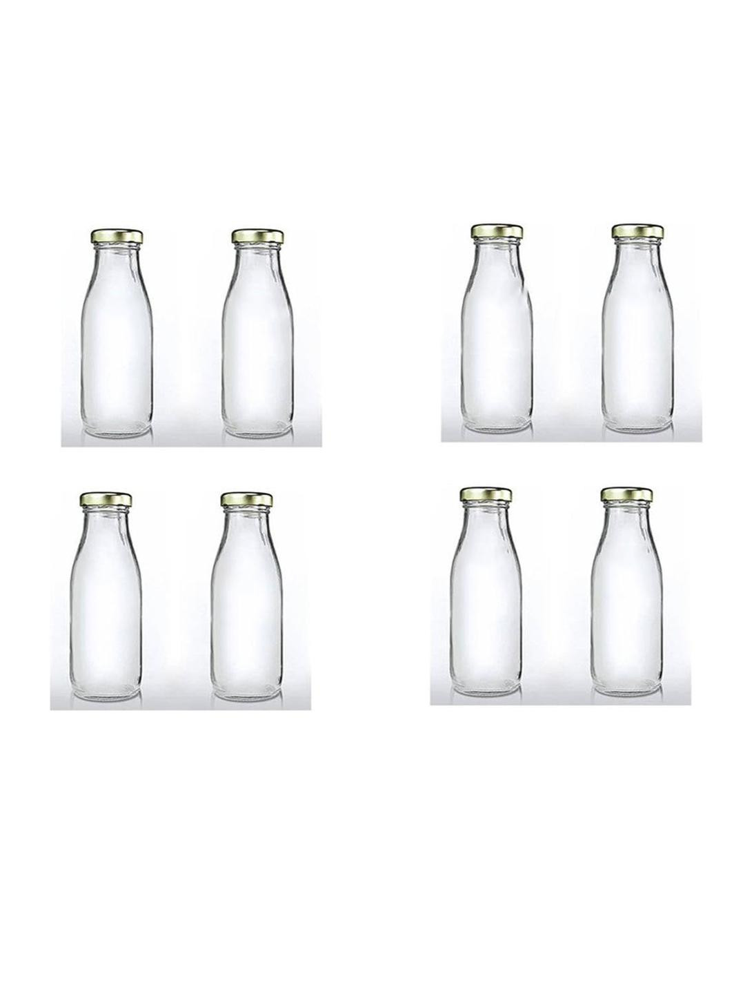 SOMIL 8  Transparent & Nude-Coloured Glass Solid Water Bottle