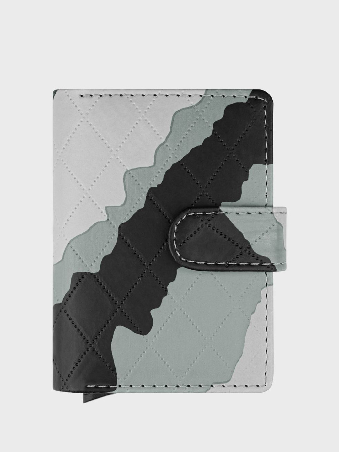The Wallet Store Women Camouflage Printed Leather Card Holder