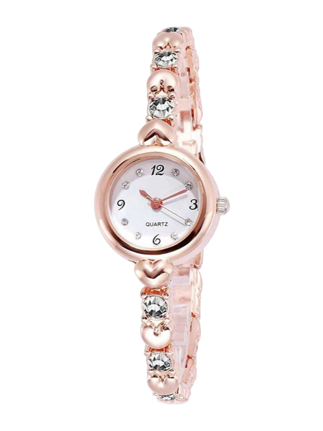 Miss Perfect Women Embellished Dial & Textured Straps Analogue Watch JK202