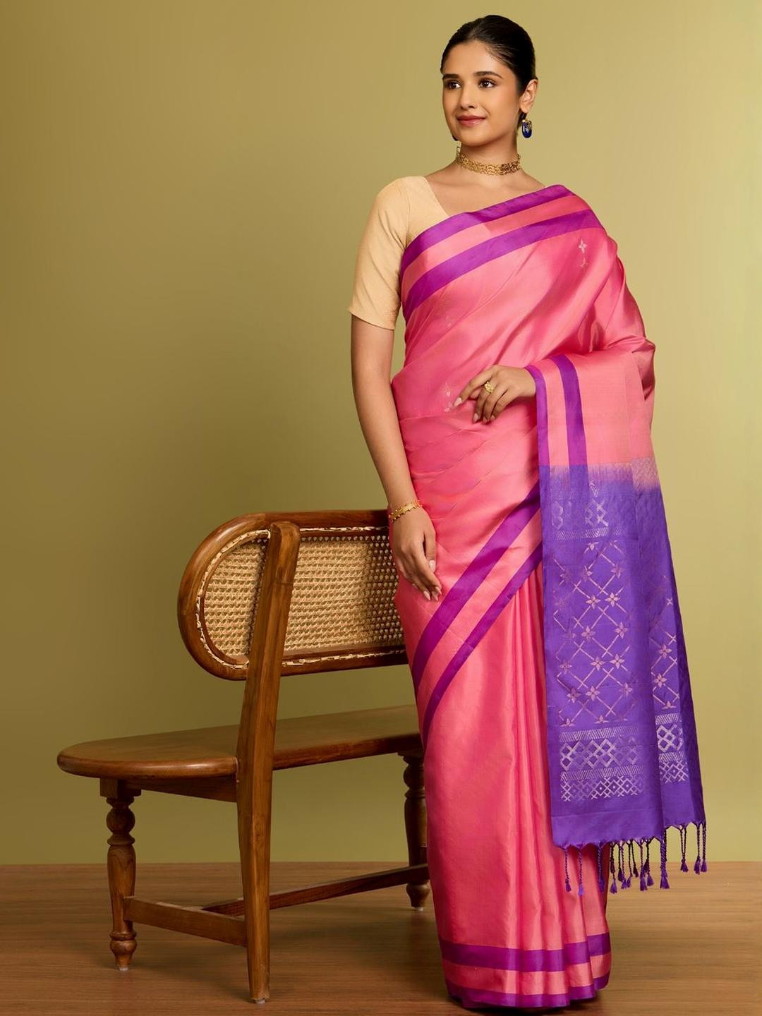 Taneira Design Zari Art Pure Silk Saree