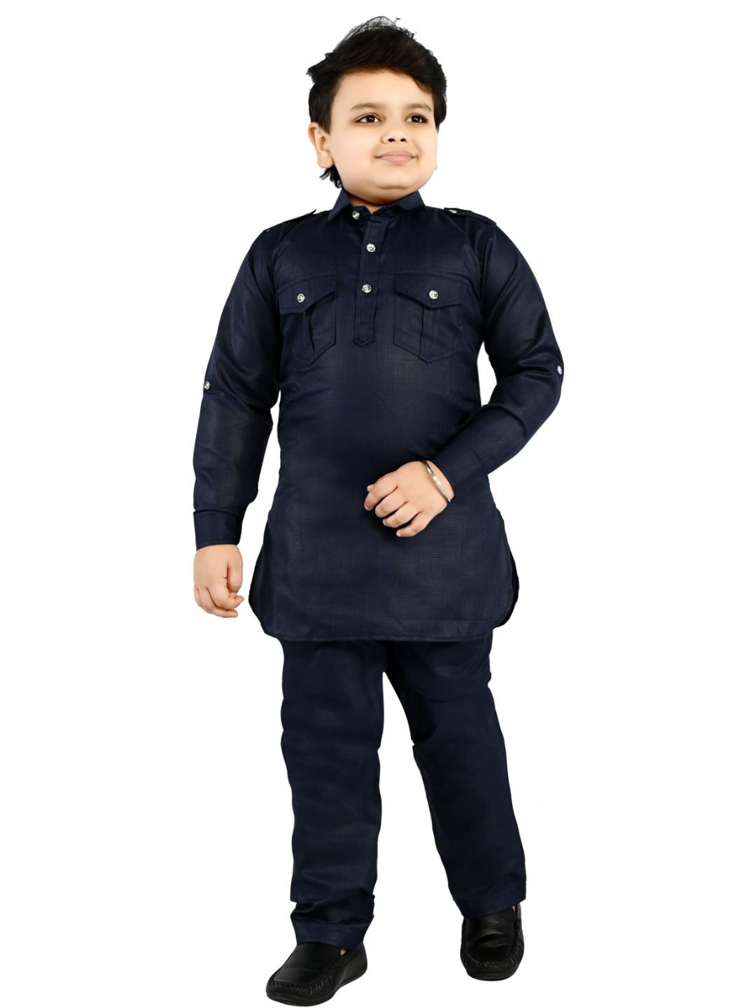 OJ TREND Boys Cotton Silk Kurta & Salwar