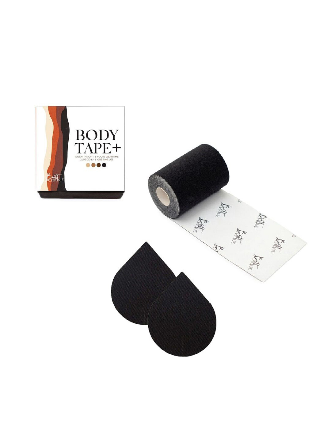 Butt-Chique Women Set of Bodytape Plus Roll & Sweat Proof Pasties