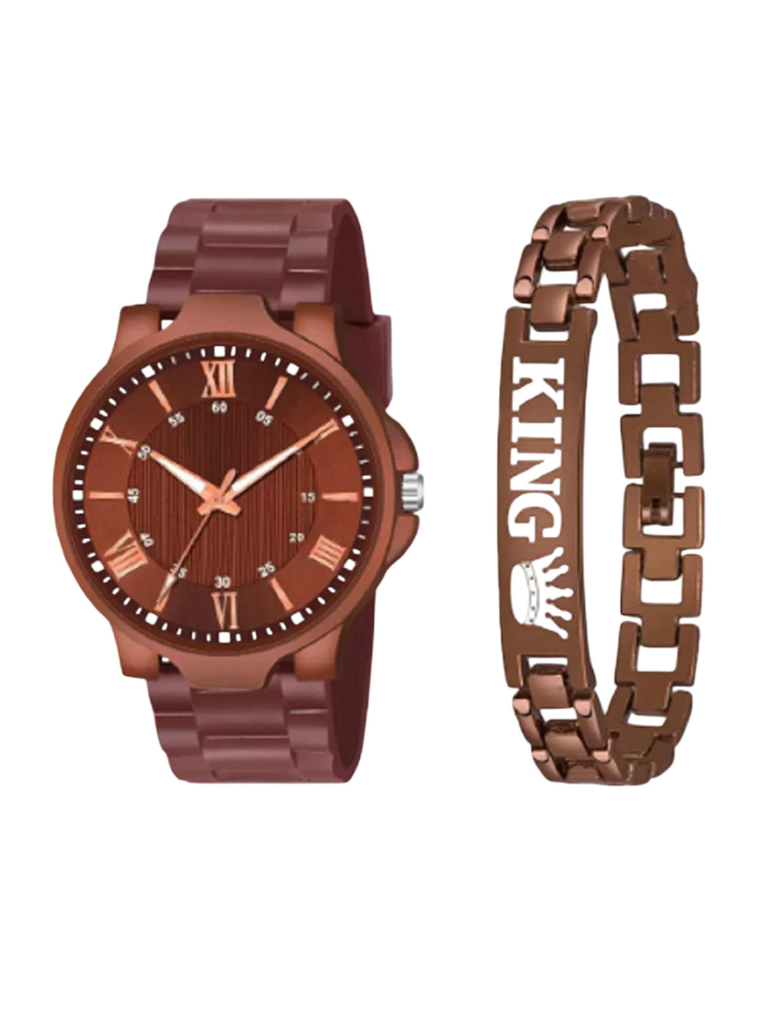 Miss Perfect Men Dial & Bracelet Style Straps Analogue Watch with BraceletAC183