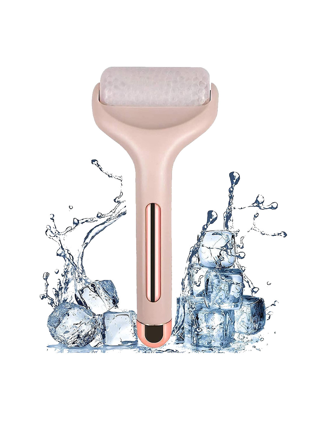SSS SCULPTURE 2 In 1 Face Massager Eye Roller For Puffy Eyes Migraine Relief - Pink