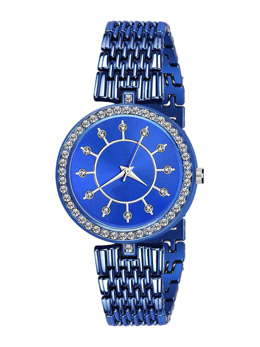 Miss Perfect Women Embellished Dial & Bracelet Style Straps Analogue Watch FFFx13