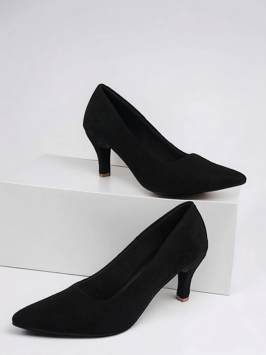 Shoesphere Women Pointed Toe Kitten Pumps