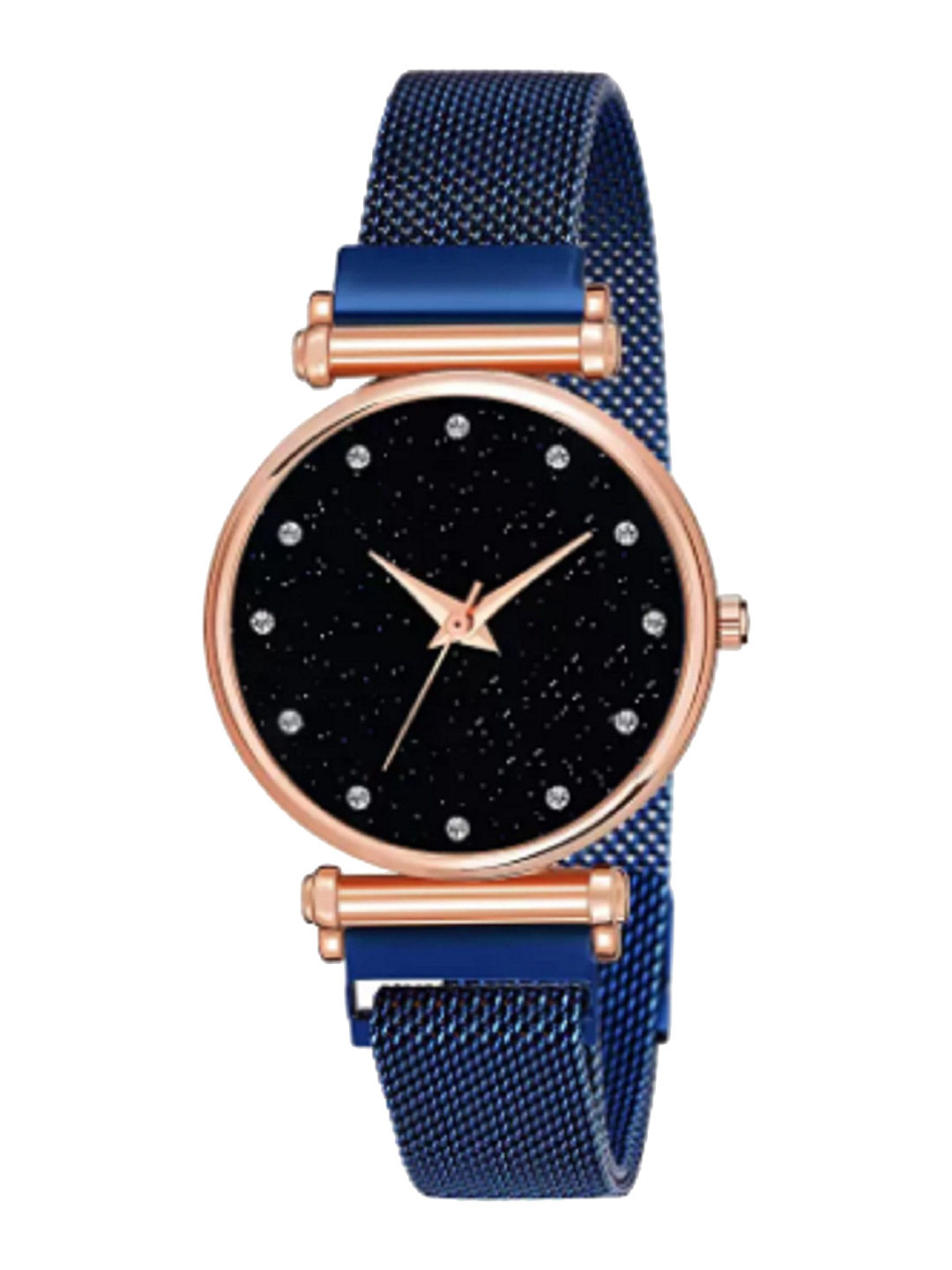 Miss Perfect Women Embellished Dial & Bracelet Style Straps Analogue Watch DF150