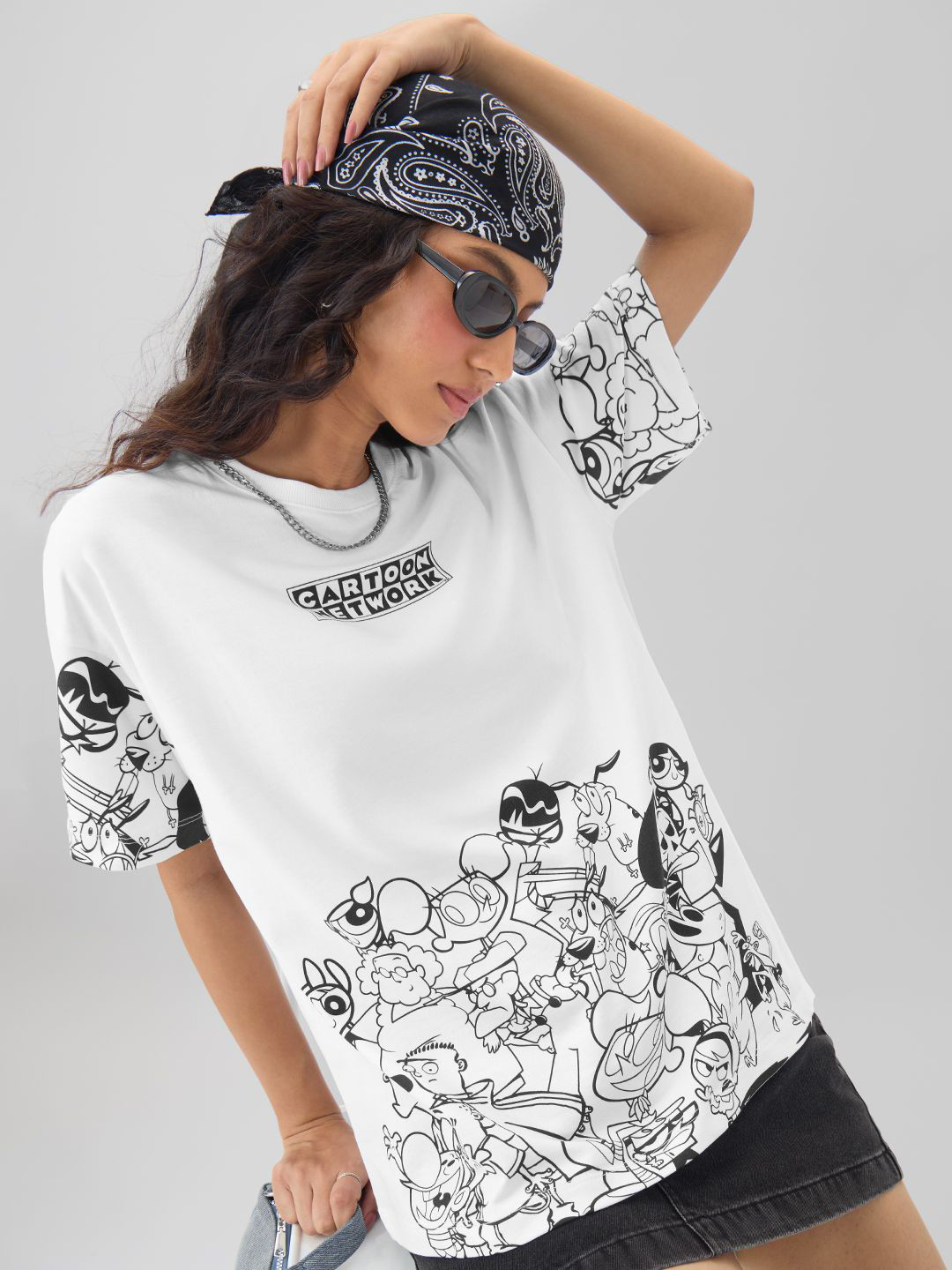 The Souled Store Women Cartoon Network Conversational Printed Pure Cotton T-shirt