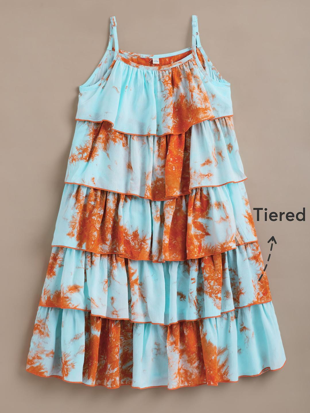 Hopscotch Girls Viscose Rayon Fit & Flare Dresses