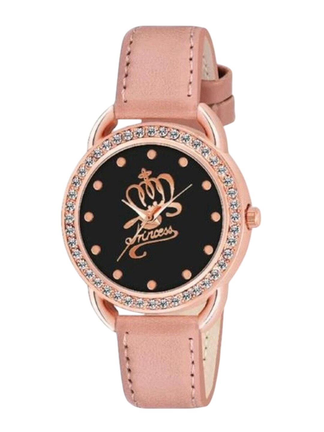 Miss Perfect Women Embellished Dial & Leather Straps Analogue Watch Cvv28