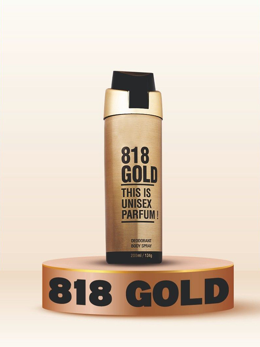HP 818 Gold Long Lasting Deodorant Spray - 200 ml
