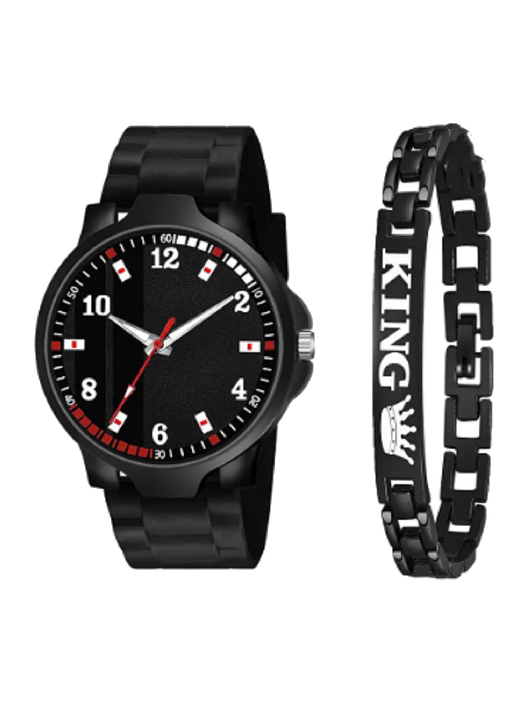 Miss Perfect Men Printed Dial & Bracelet Style Straps Analogue Watch AC163