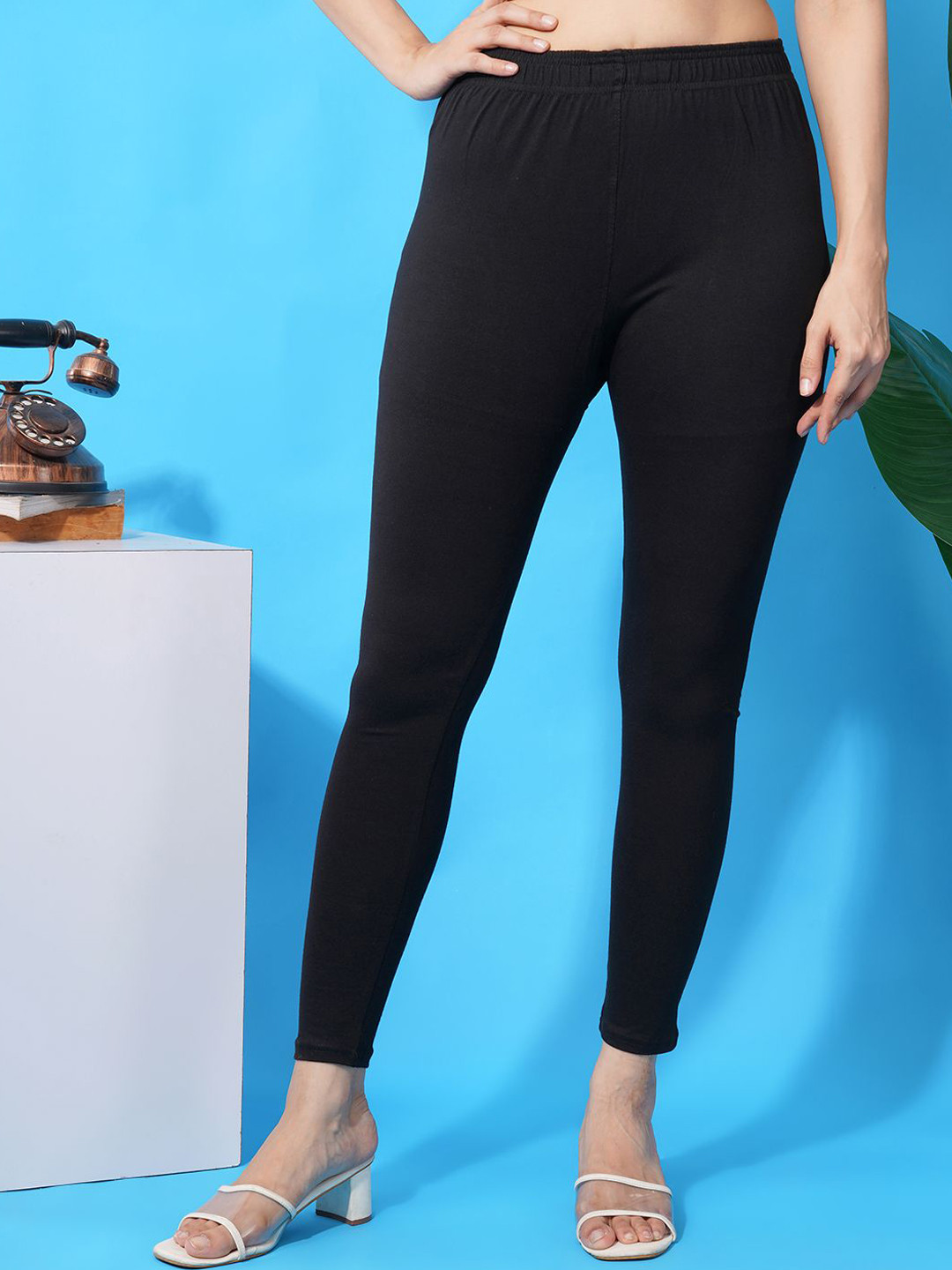LEGITLOOKS Women Mid-Rise Ankle-Length Leggings