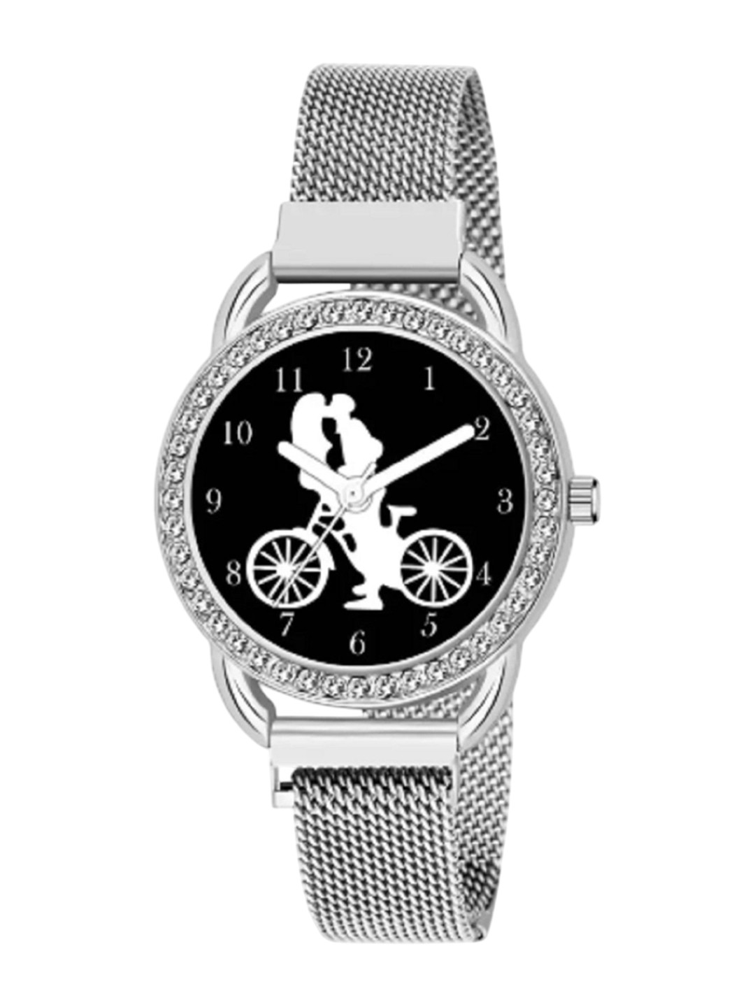 Miss Perfect Unisex Printed Dial & Bracelet Style Straps Analogue Watch DF84