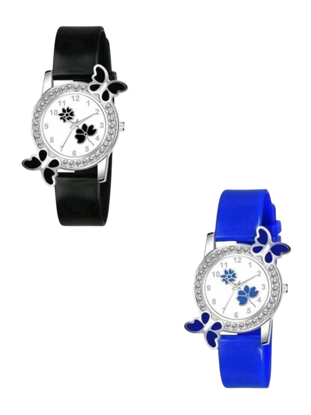 Miss Perfect Women Set of 2 Embellished Dial & Straps Analogue Watch PU_378