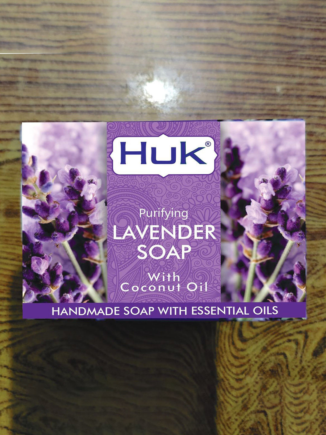 Huk Set Of 5 Lavender Soap With Coconut Oil- 100 g Each