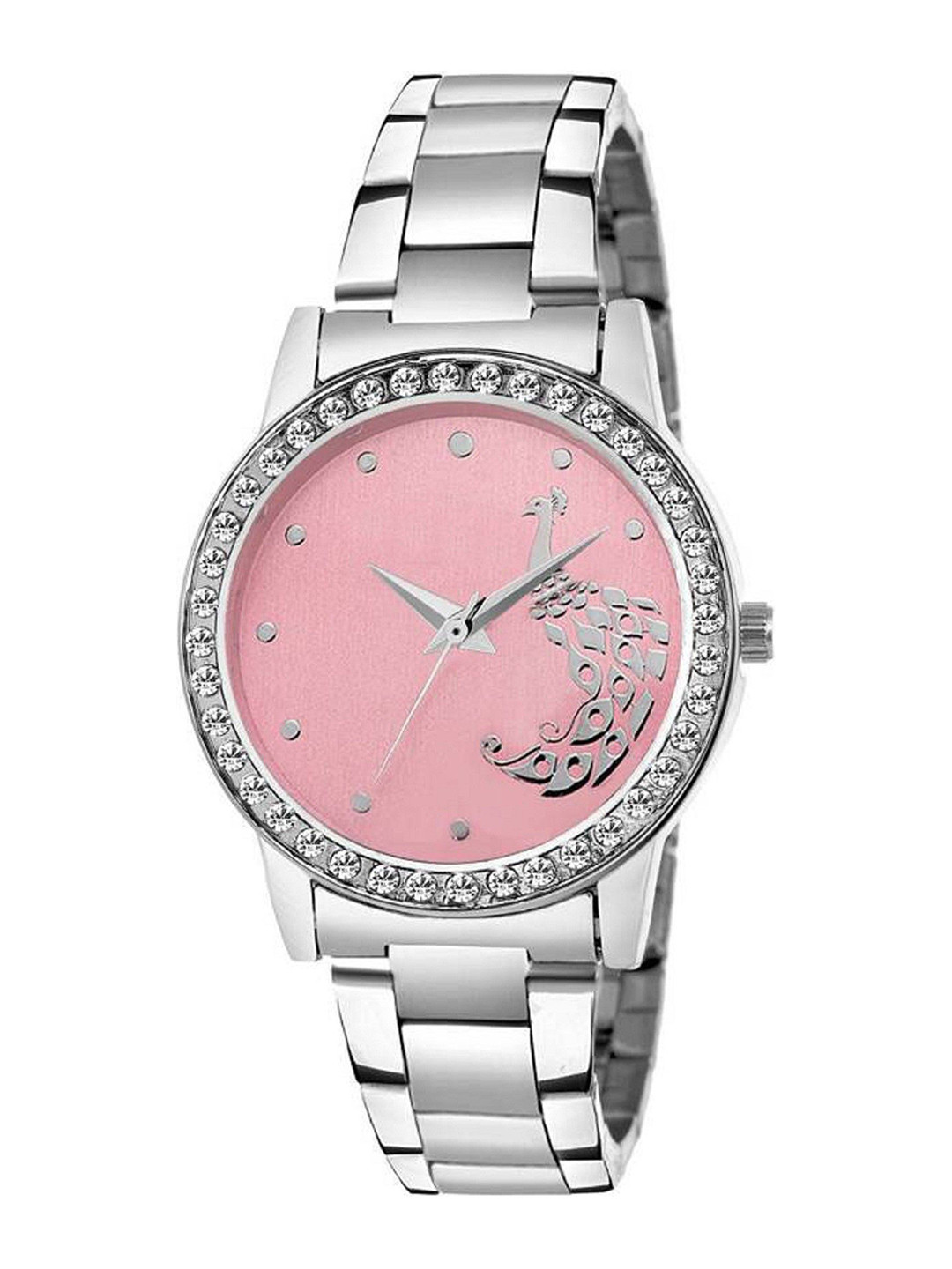 Miss Perfect Women Embellished Dial & Bracelet Style Straps Analogue Watch ar112