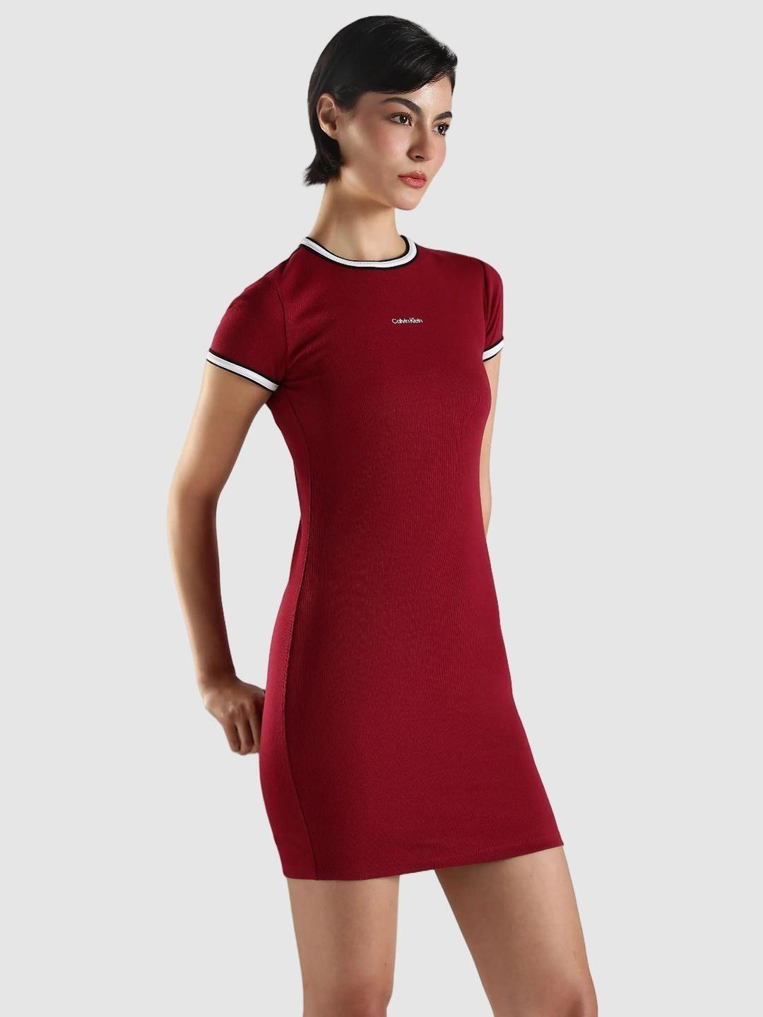 Calvin Klein Jeans Crew Neck T-Shirt Mini Dress