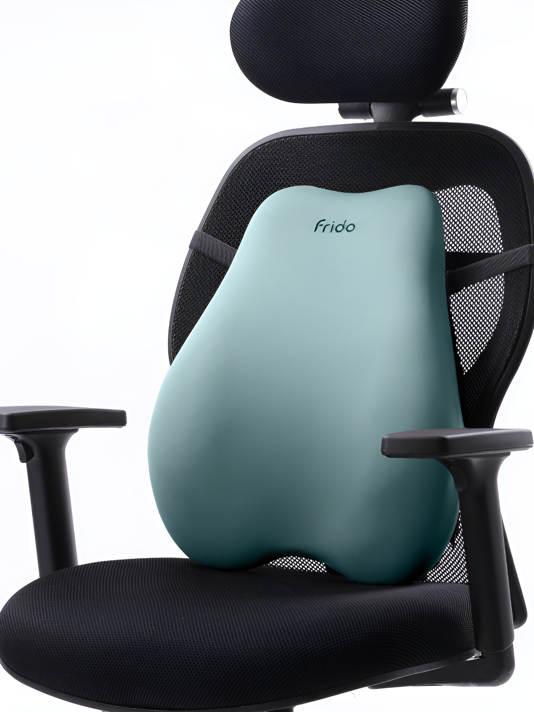 FRIDO Green Backrest Memory Foam Chair Pad