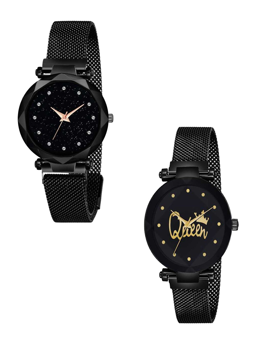 Miss Perfect Women Pack Of 2 Dial & Bracelet Style Straps Analogue Watch PayM177