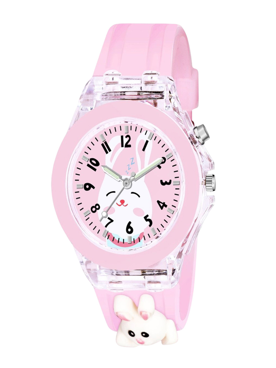 mivaan Kids Printed Dial Analogue Watch M-Kids-Pink-Rebit