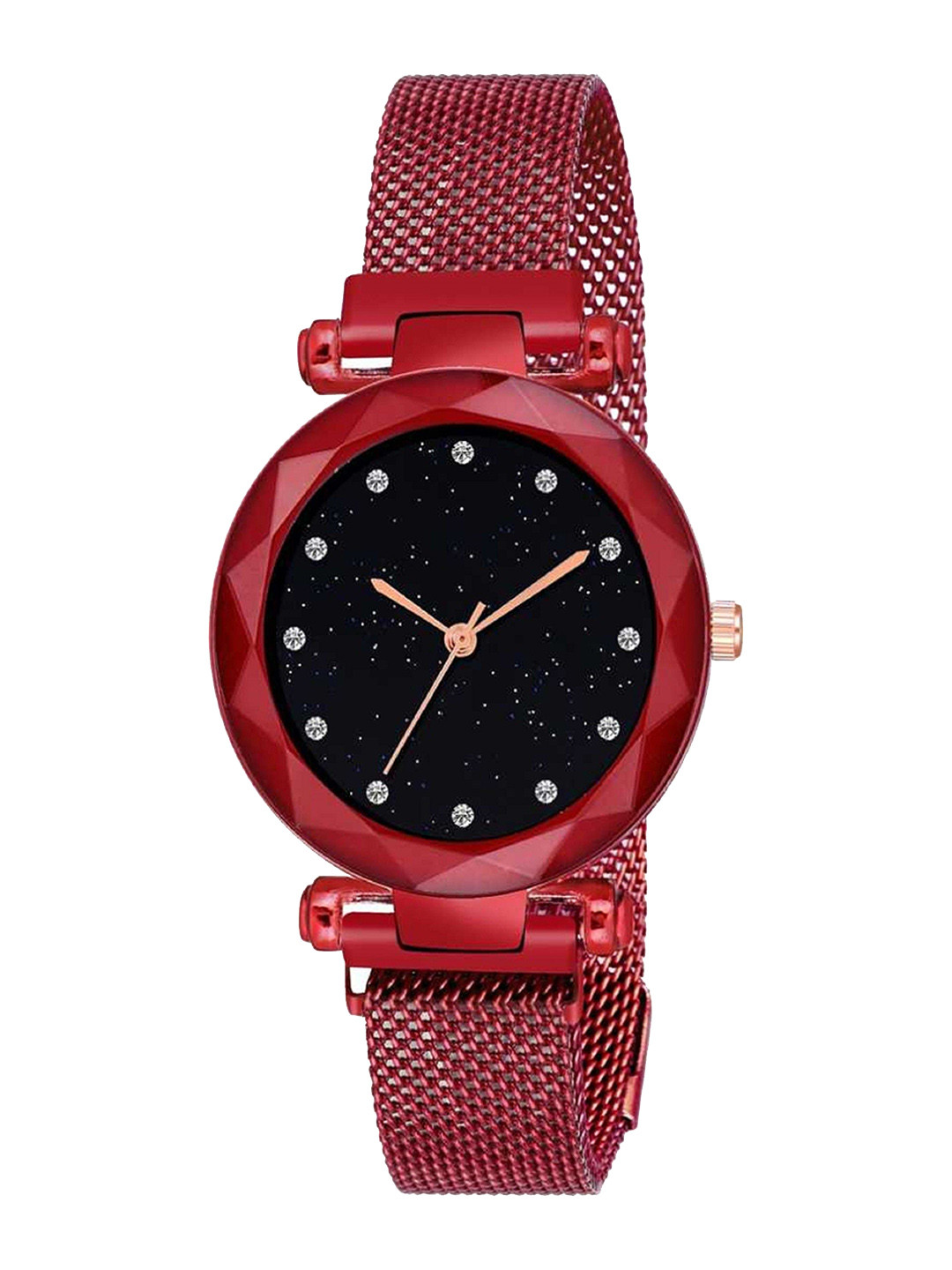 Miss Perfect Women Embellished Round Dial & Bracelet Style Straps Analogue Watch mm347