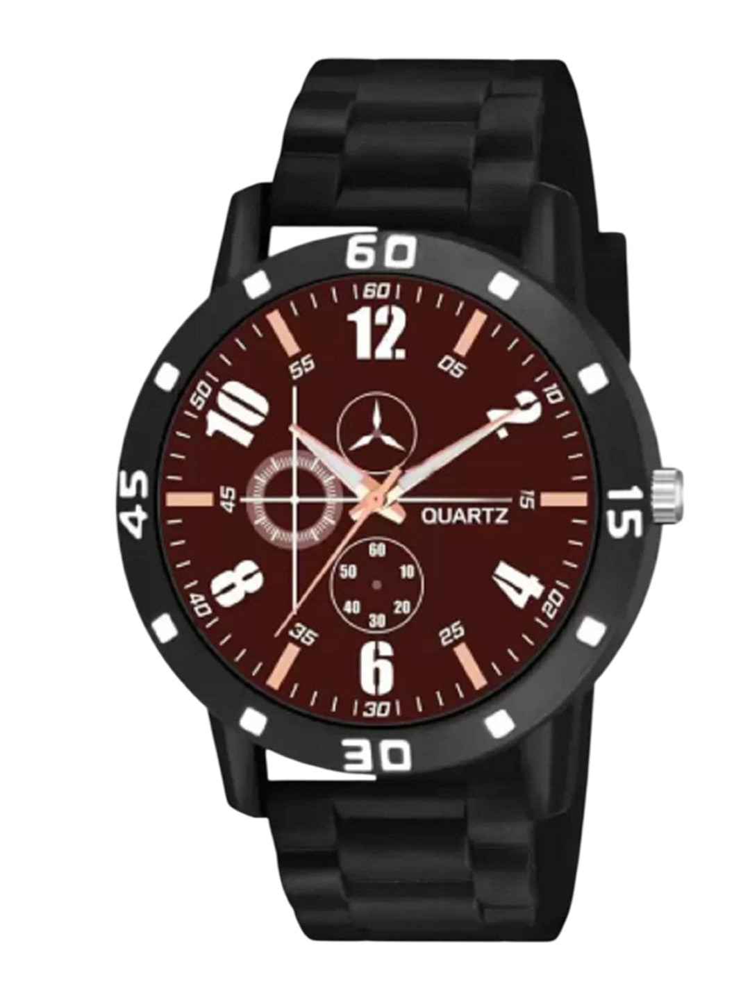 Miss Perfect Men Patterned Textured Straps Analogue Watch aa179