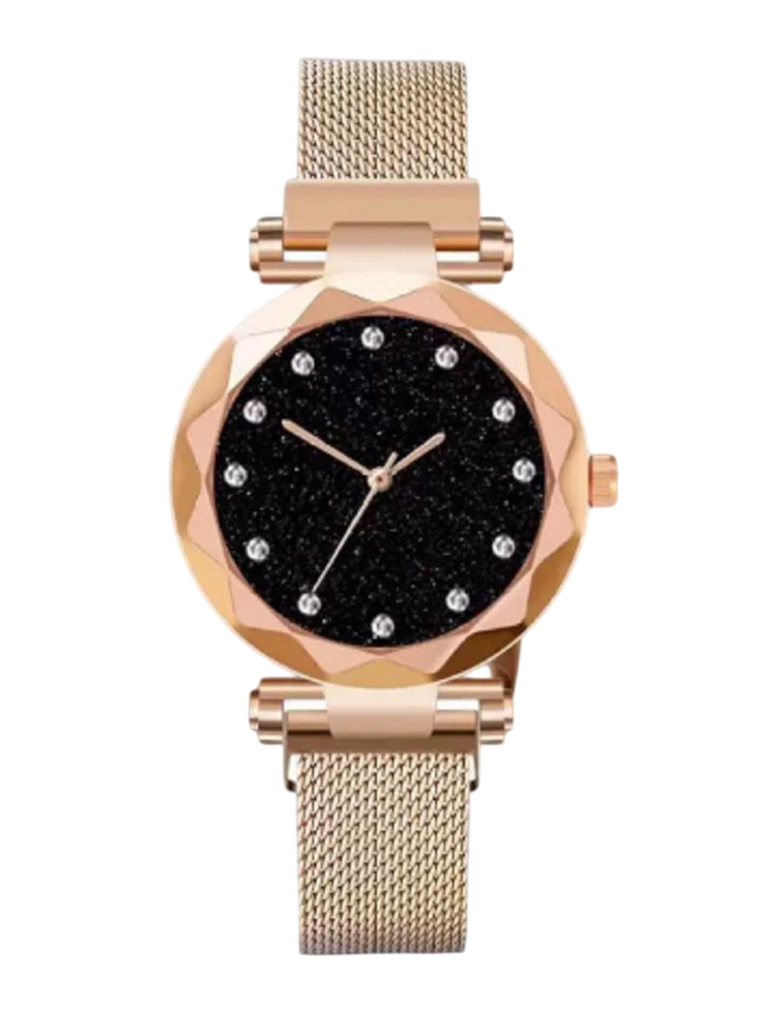 Miss Perfect Women Embellished Round Dial & Bracelet Style Straps Analogue Watch PL374
