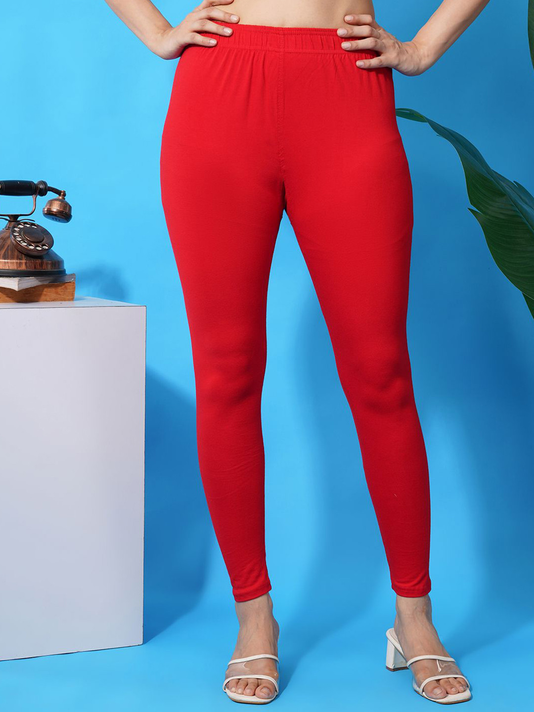 LEGITLOOKS Women Mid-Rise Ankle-Length Leggings