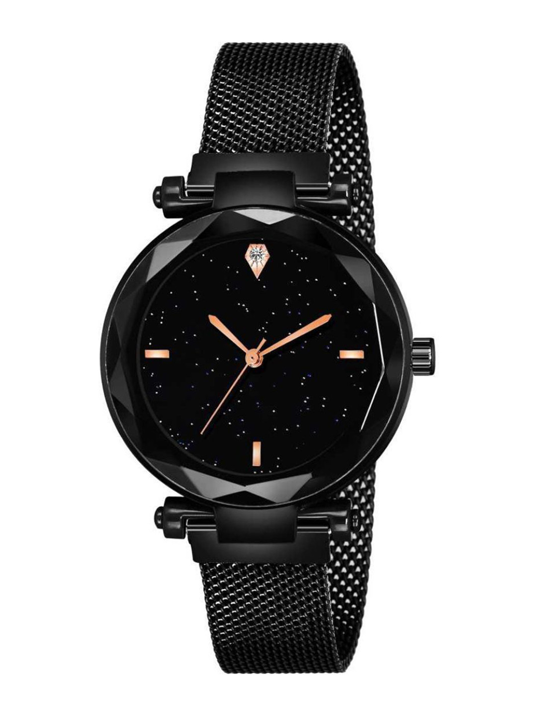 Miss Perfect Women Embellished Round Dial & Bracelet Style Straps Analogue Watch jk_12