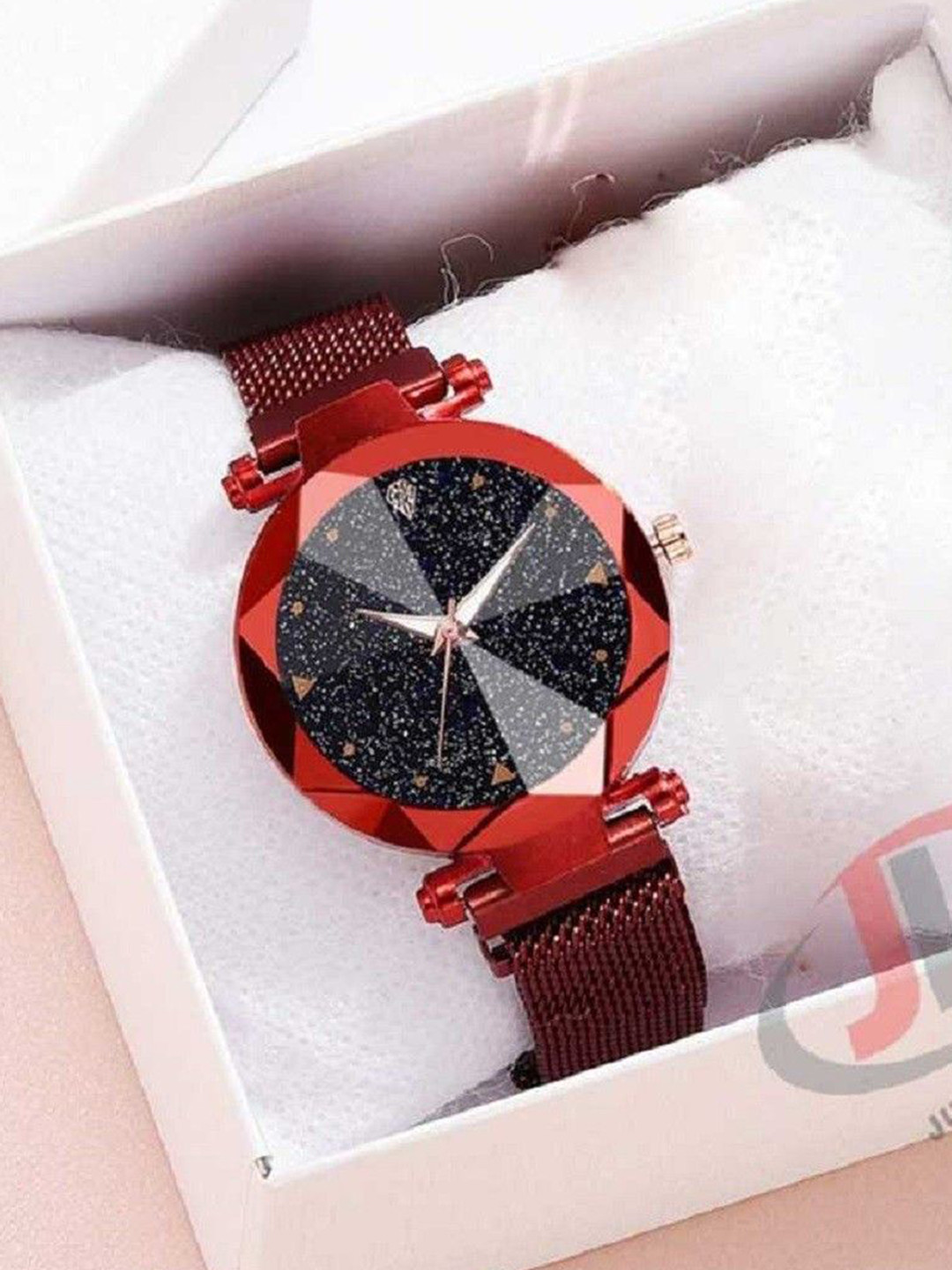 Miss Perfect Women Embellished Dial & Bracelet Style Straps Analogue Watch ar1247