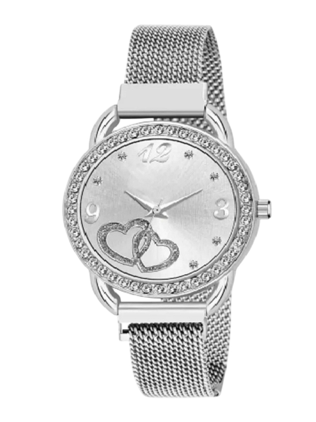Miss Perfect Women Embellished Dial & Bracelet Style Straps Analogue Watch ni192