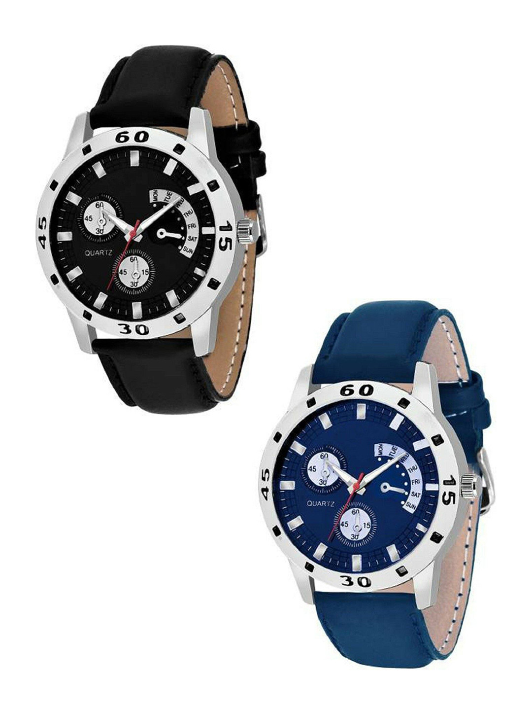 Miss Perfect Women Set Of 2 Dial & Leather Straps Analogue Watch aa162