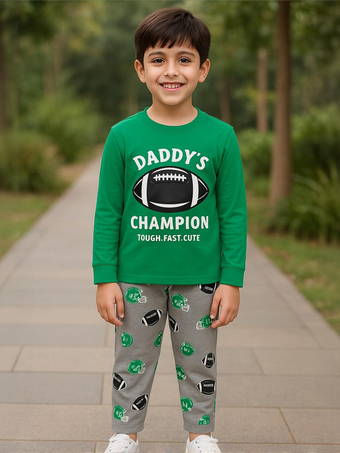UNICORNS Boys Cotton Full Sleeves Printed TrackSuit