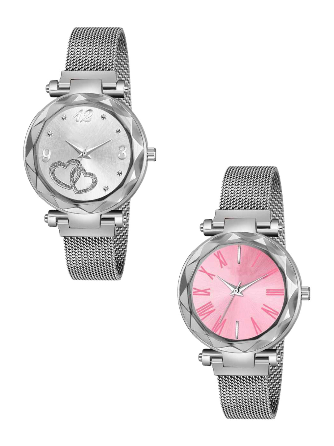 Miss Perfect Women Set of 2 Bracelet Style Straps Analogue Watches ni623