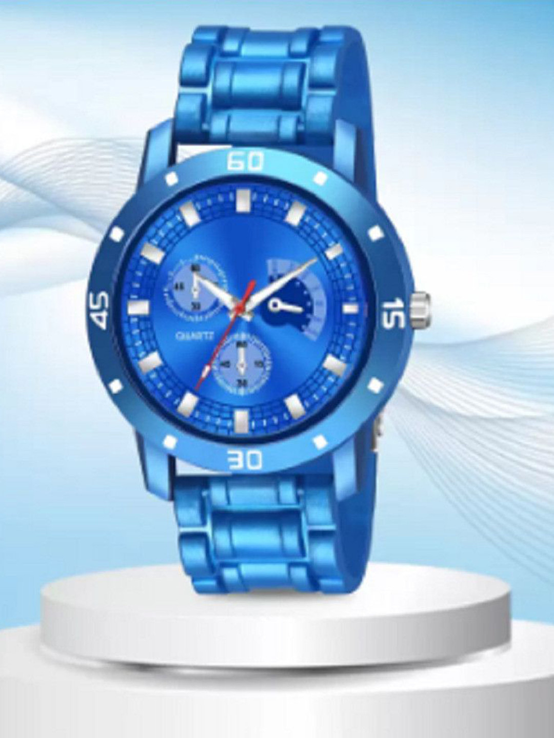 Miss Perfect Men Embellished Dial & Bracelet Style Straps Analogue Watch ACC389