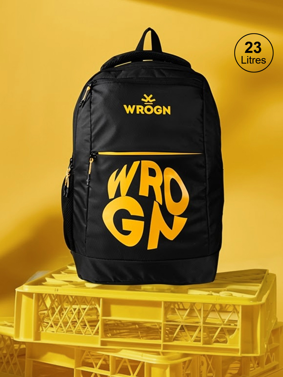 WROGN Unisex Brand Logo 14 Inch Laptop Backpack 23L