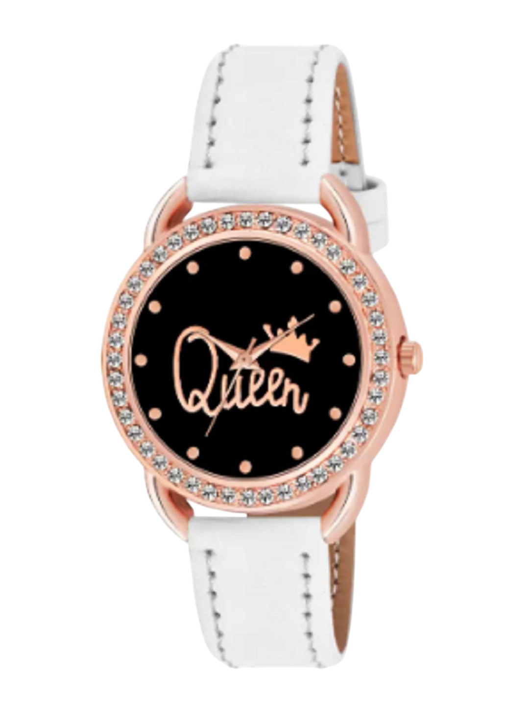Miss Perfect Women Leather Textured Straps Analogue Watch DF182