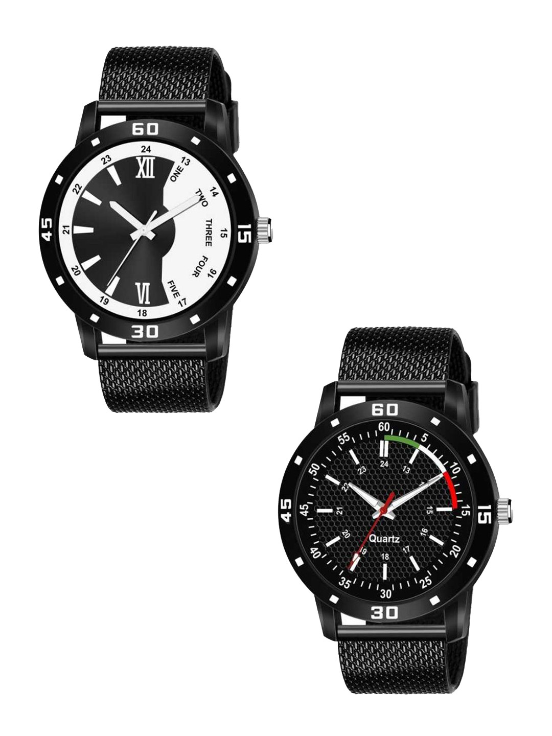 Miss Perfect Men Set Of 2 Dial & Bracelet Style Straps Analogue Watch PUI50