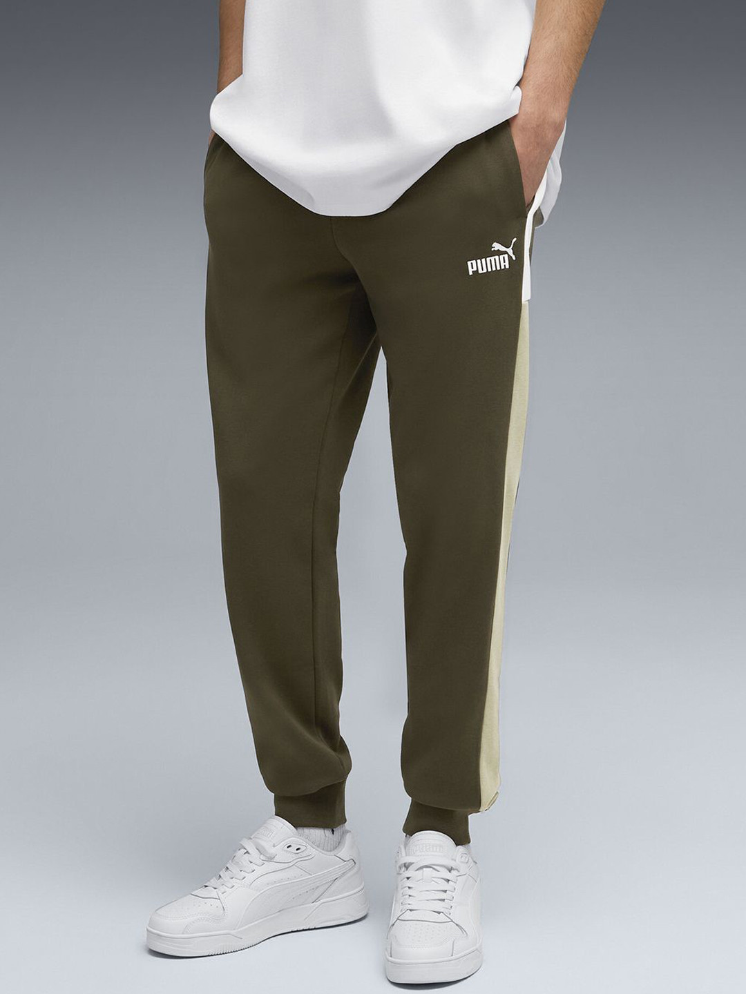 Puma Colorblock Men's Cotton Sweatpants