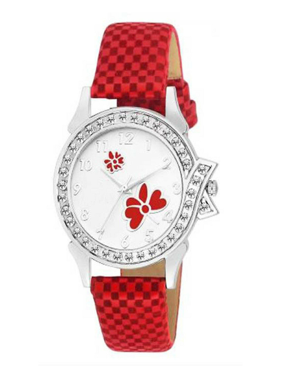 Miss Perfect Women Printed Dial & Leather Textured Straps Analogue Watch aa309