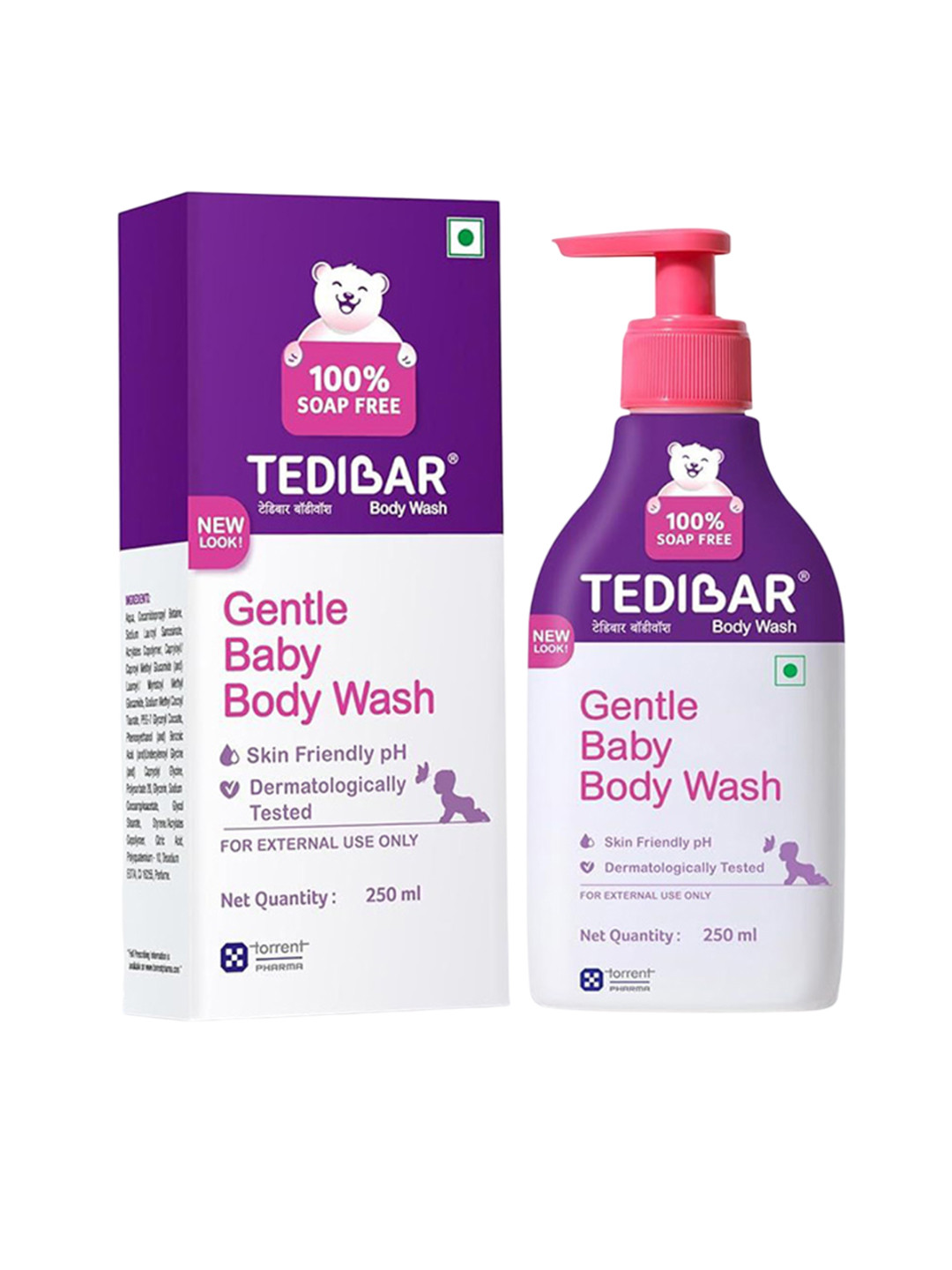 Tedibar Set Of 3 Gentle Baby Body Wash - 250 ml Each